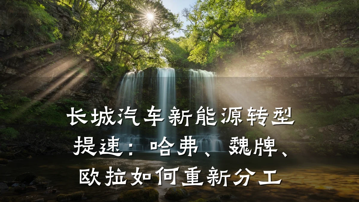 长城汽车新能源转型提速：哈弗、魏牌、欧拉如何重新分工