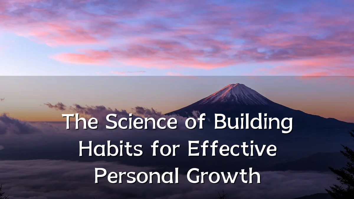 The Science of Building Habits for Effective Personal Growth
