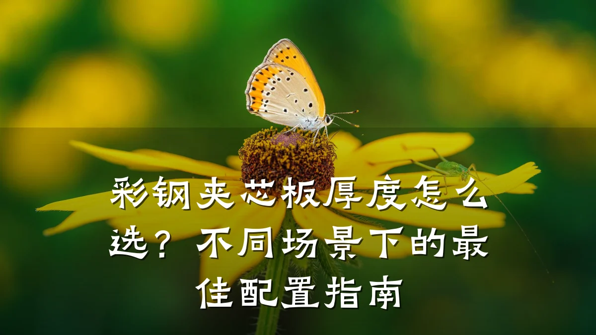 彩钢夹芯板厚度怎么选？不同场景下的最佳配置指南