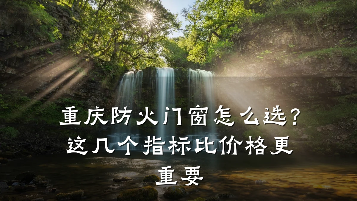 重庆防火门窗怎么选？这几个指标比价格更重要