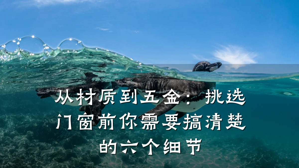 从材质到五金：挑选门窗前你需要搞清楚的六个细节