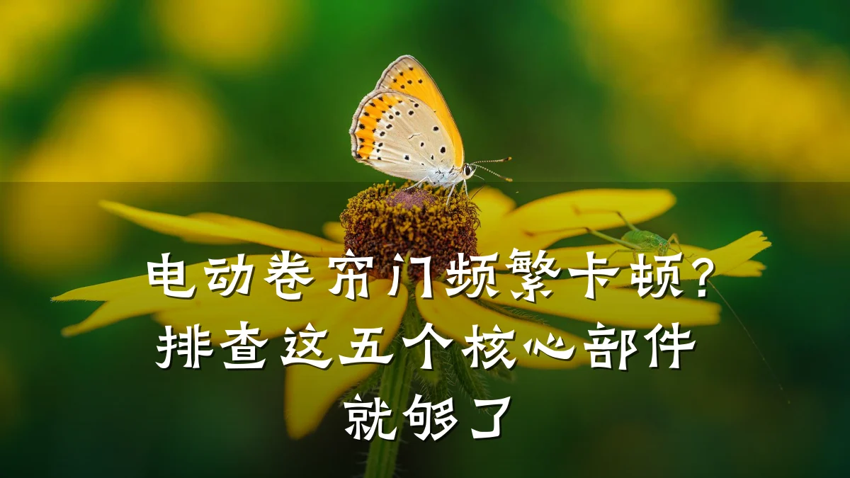 电动卷帘门频繁卡顿？排查这五个核心部件就够了