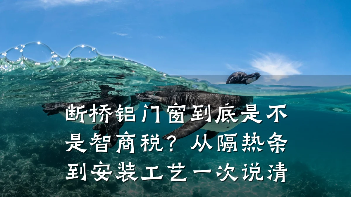 断桥铝门窗到底是不是智商税？从隔热条到安装工艺一次说清