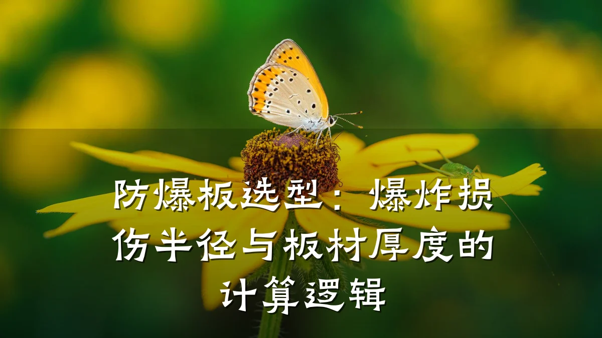 防爆板选型：爆炸损伤半径与板材厚度的计算逻辑