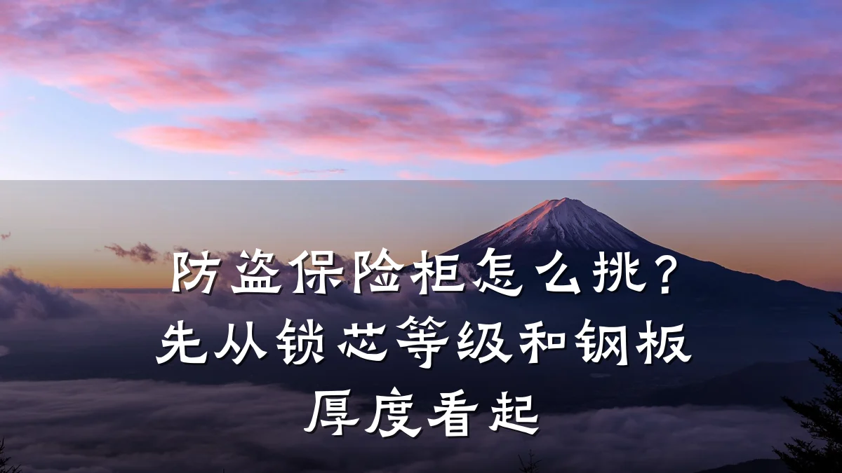 防盗保险柜怎么挑？先从锁芯等级和钢板厚度看起