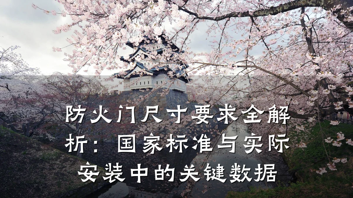 防火门尺寸要求全解析：国家标准与实际安装中的关键数据