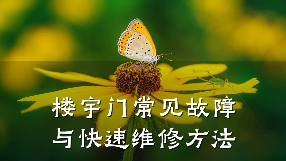 楼宇门常见故障与快速维修方法