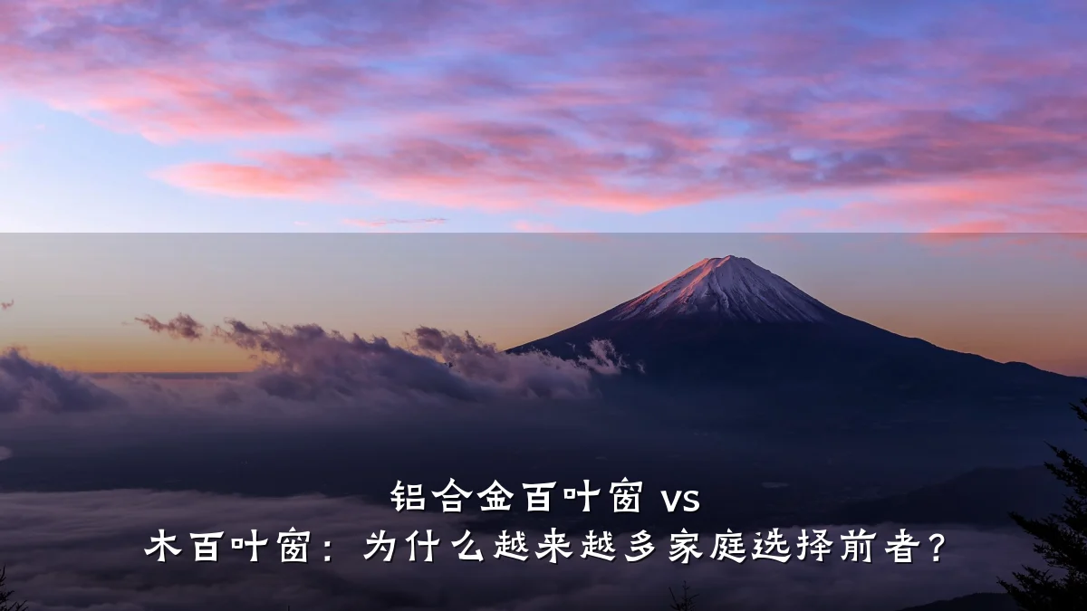 铝合金百叶窗 vs 木百叶窗:为什么越来越多家庭选择前者?