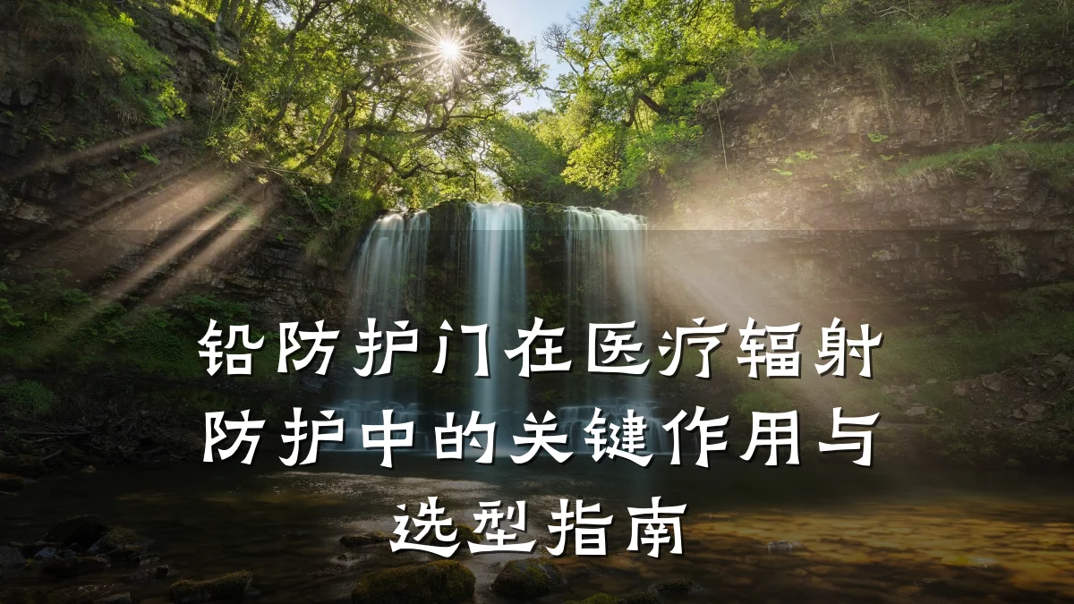 铅防护门在医疗辐射防护中的关键作用与选型指南