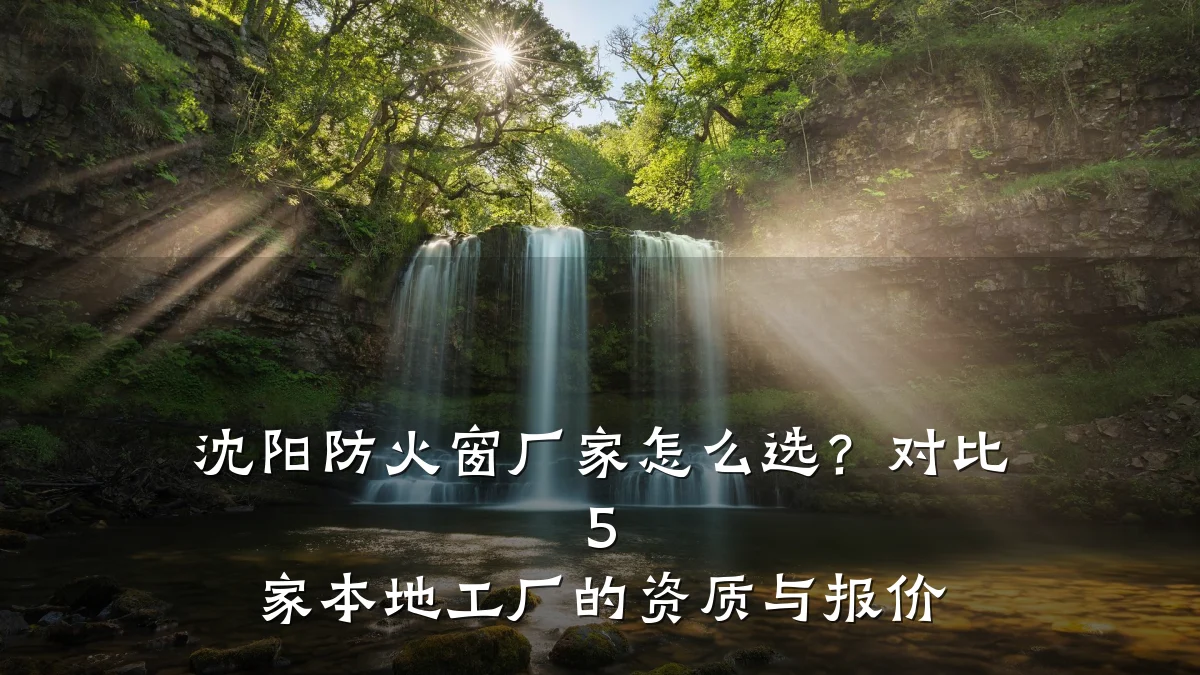 沈阳防火窗厂家怎么选?对比 5 家本地工厂的资质与报价