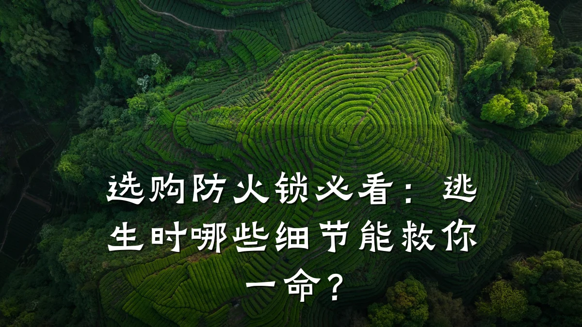 选购防火锁必看：逃生时哪些细节能救你一命？