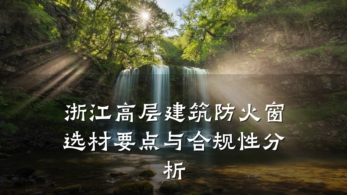 浙江高层建筑防火窗选材要点与合规性分析
