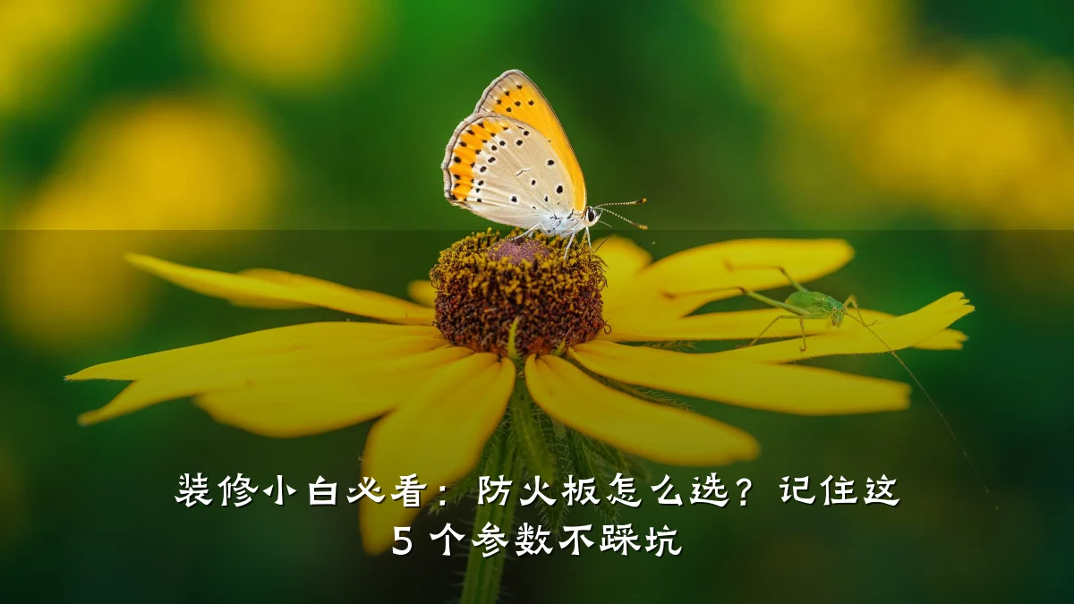 装修小白必看：防火板怎么选？记住这 5 个参数不踩坑