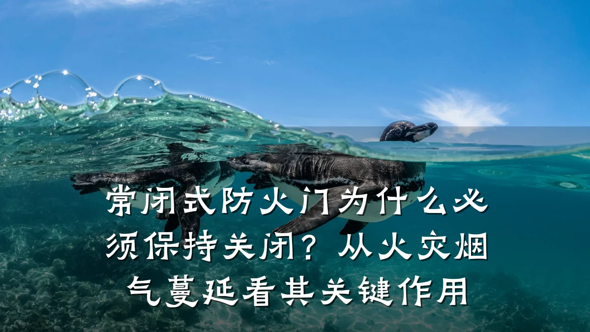 常闭式防火门为什么必须保持关闭？从火灾烟气蔓延看其关键作用