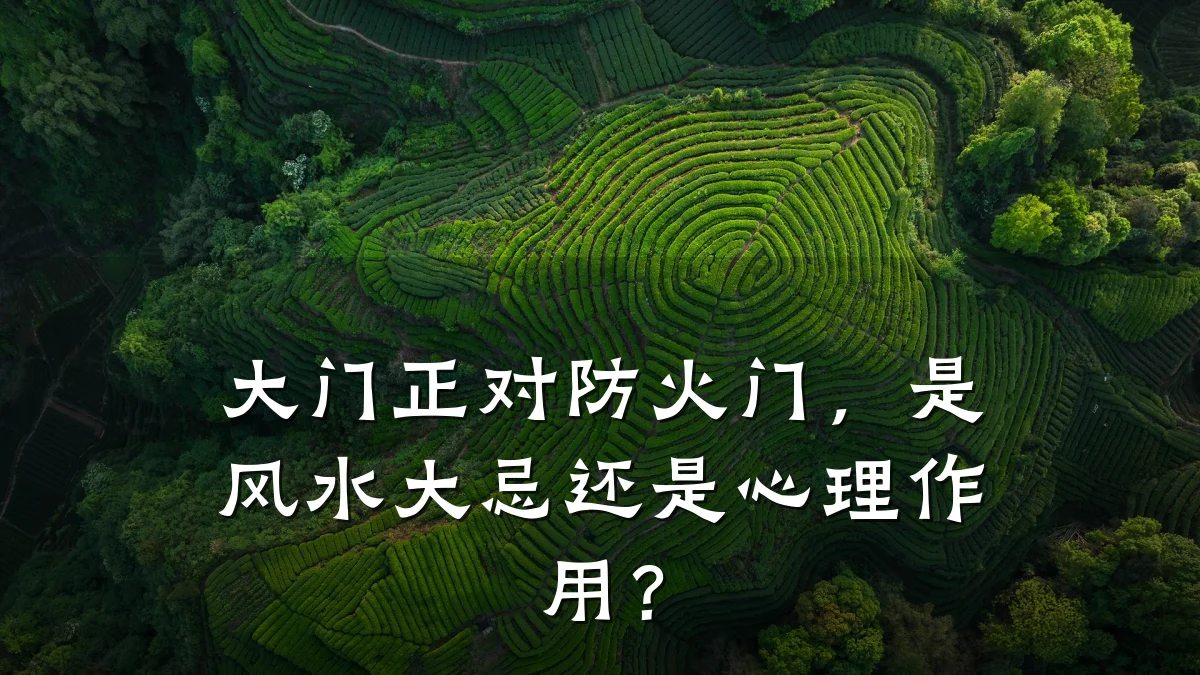 大门正对防火门，是风水大忌还是心理作用？