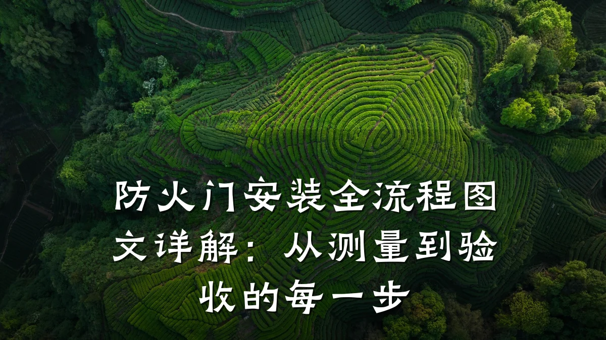 防火门安装全流程图文详解：从测量到验收的每一步