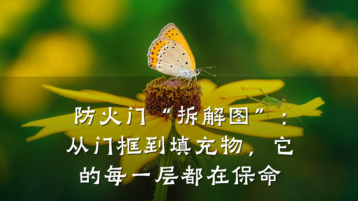 防火门“拆解图”：从门框到填充物，它的每一层都在保命
