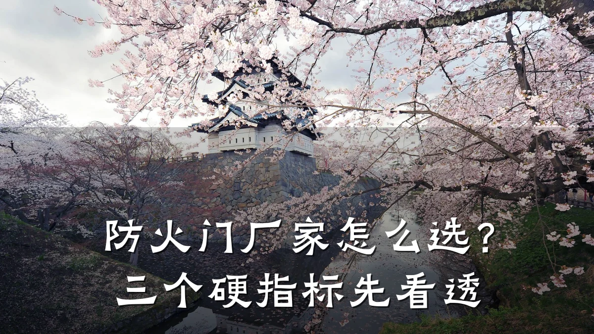 防火门厂家怎么选？三个硬指标先看透