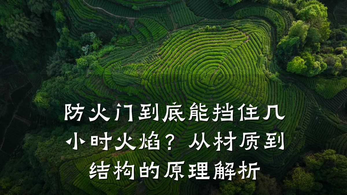 防火门到底能挡住几小时火焰?从材质到结构的原理解析