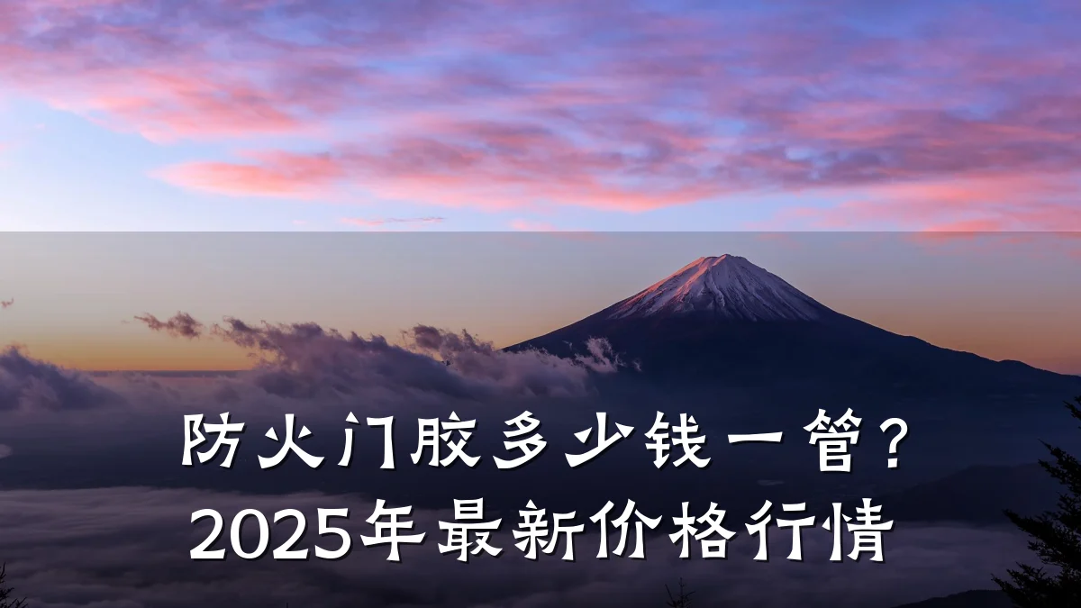 防火门胶多少钱一管?2025年最新价格行情