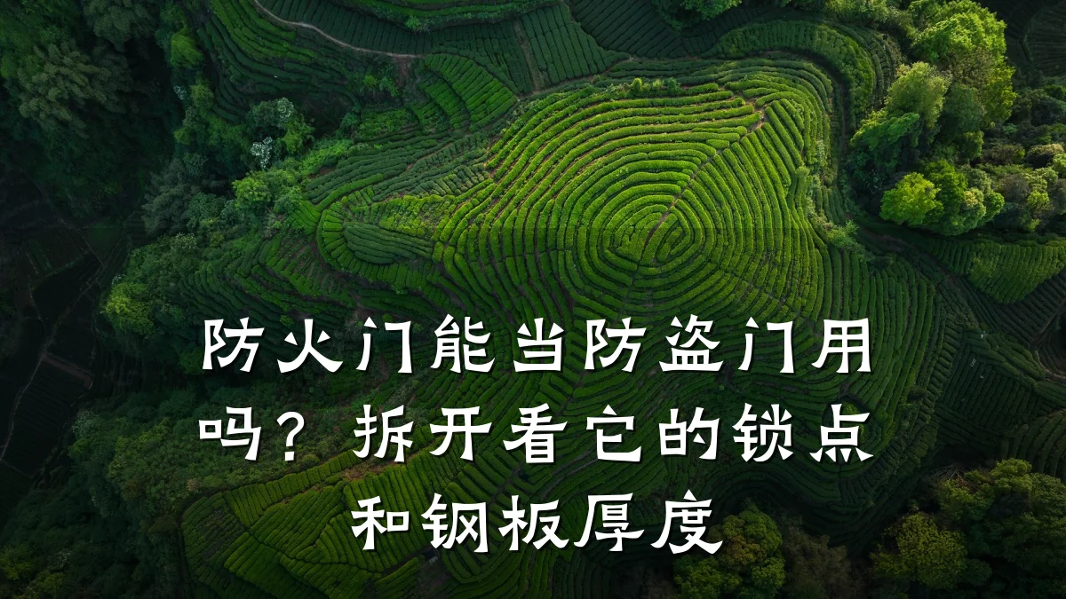 防火门能当防盗门用吗？拆开看它的锁点和钢板厚度