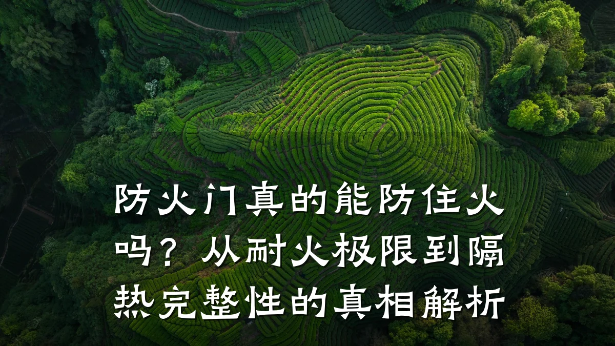 防火门真的能防住火吗？从耐火极限到隔热完整性的真相解析