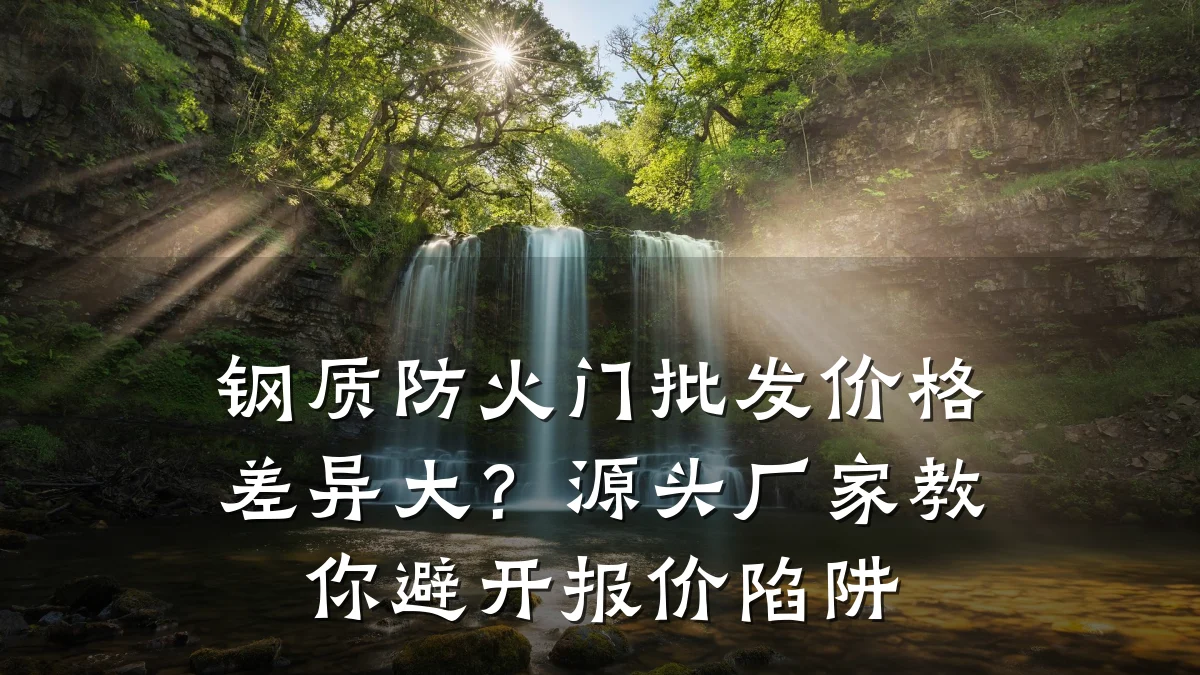 钢质防火门批发价格差异大？源头厂家教你避开报价陷阱