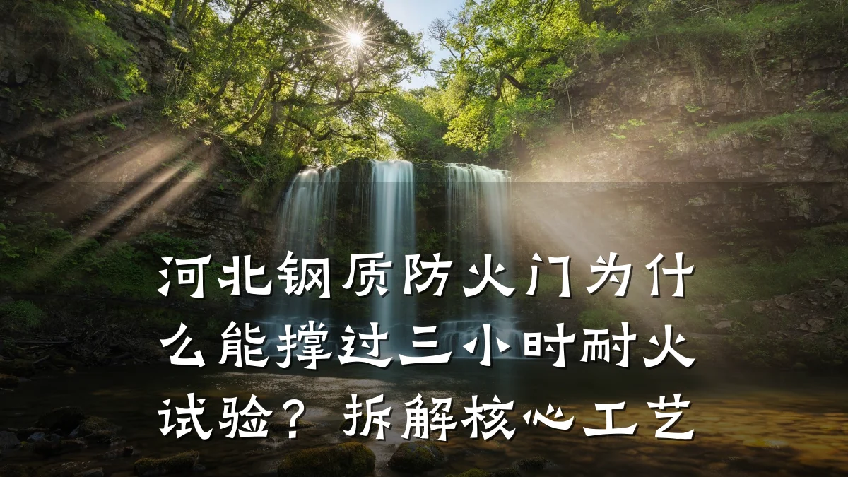 河北钢质防火门为什么能撑过三小时耐火试验？拆解核心工艺