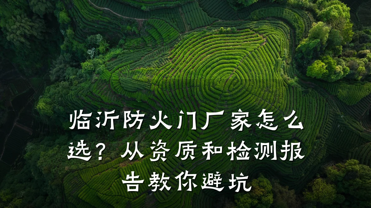 临沂防火门厂家怎么选？从资质和检测报告教你避坑