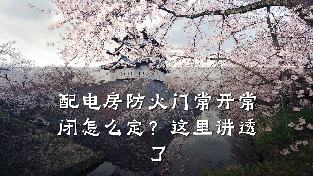 配电房防火门常开常闭怎么定？这里讲透了