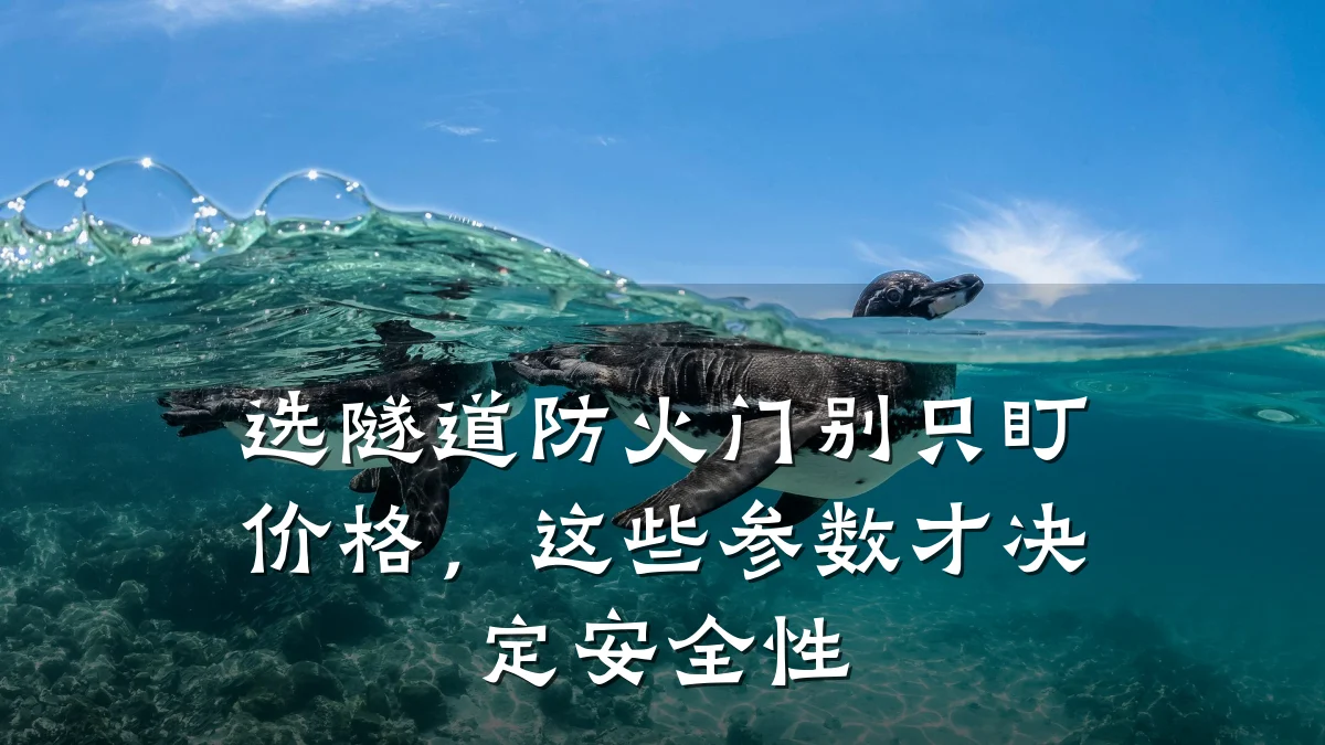 选隧道防火门别只盯价格，这些参数才决定安全性