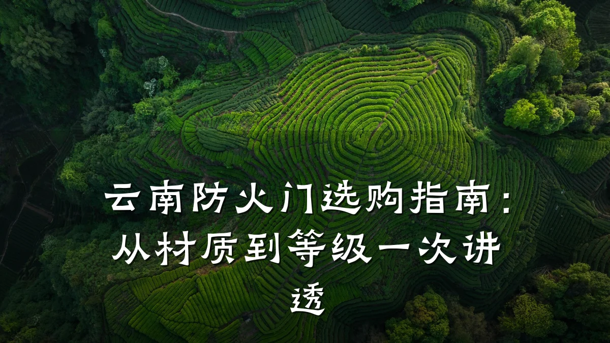 云南防火门选购指南：从材质到等级一次讲透